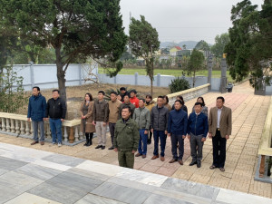 Đảng ủy - HĐND - UBND xã Nghĩa Thuận trang trọng tổ chức lễ viếng đài tưởng niệm liệt sỹ, nhân dịp xuân Quý Mão 2023.